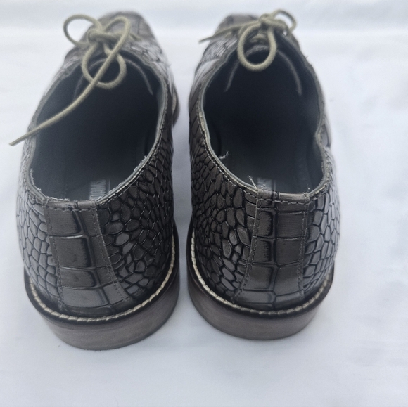 Stacy Adams Black Crocodile Pattern Oxfords main image 7